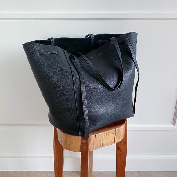 Celine Handbags - 💯Celine Cabas Phantom Tote Black Grained - Medium